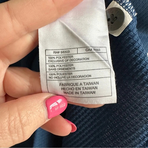 Mens Nike Golf Polo Shirt Sphere Dry Size XXL Short Sleeve Blue - Picture 8 of 9